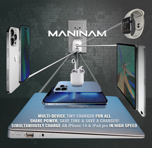 Load image into Gallery viewer, MANINAM Tiny Dual USB C Charger Block [New Durable Design]
